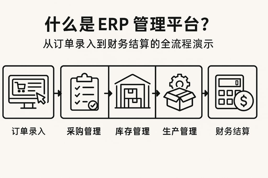 什么是 ERP 管理平台？从订单录入到财务结算的全流程演示